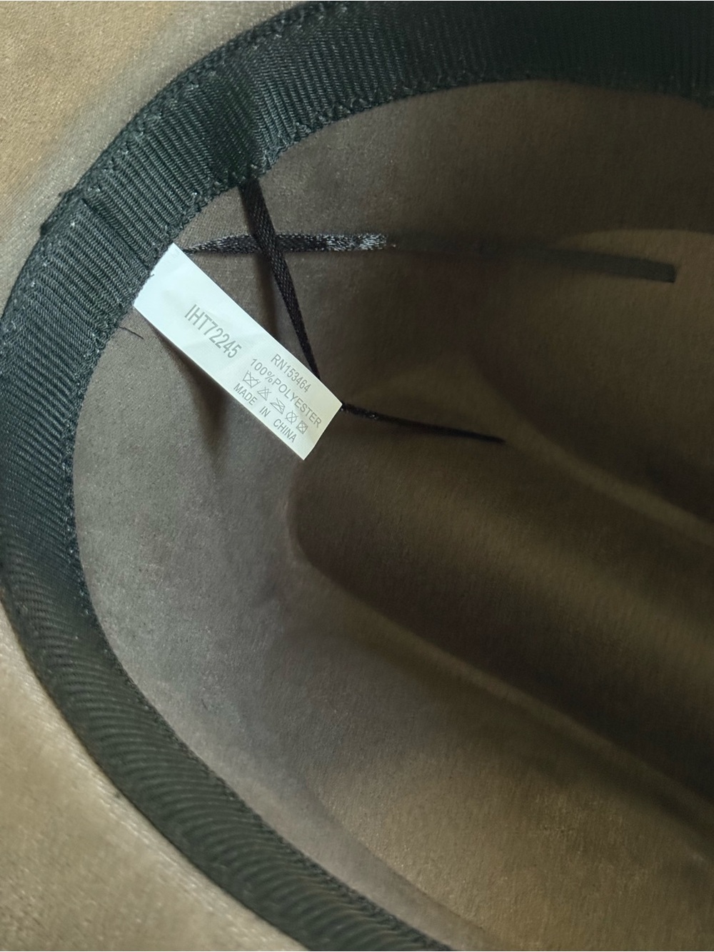 Mens Dark Gray Cowboy Hat - Classic Western - Picture 3 of 3